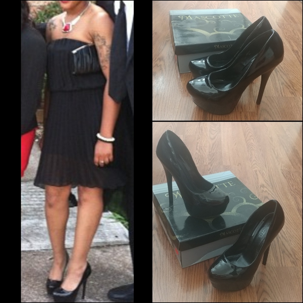 🌟Mascotte Black Patent Leather Heels🎀👠💁